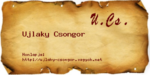 Ujlaky Csongor névjegykártya